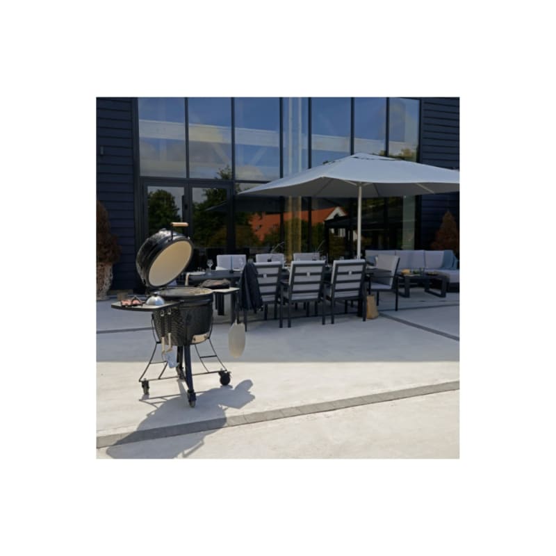 Barbecue Kamado Céramique Charbon NATERIAL Drago Noir ⌀46 cm avec housse - Image 4