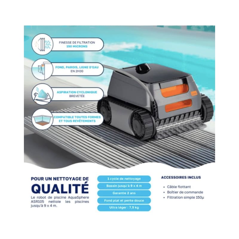 Robot piscine aquasphère asr 105 zodiac - Image 3