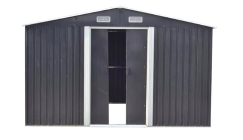 Abri de jardin en acier galvanisé gris 12,5 m² - Image 3