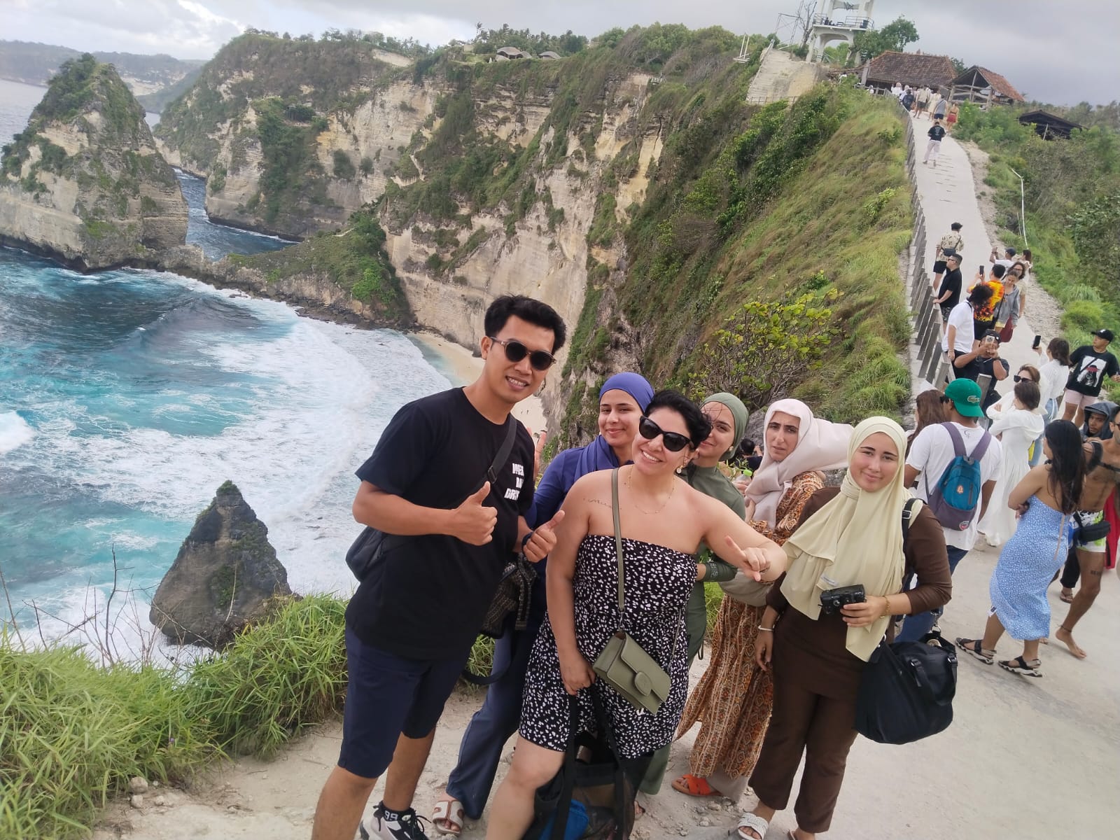 Family photo at Nusa Penida