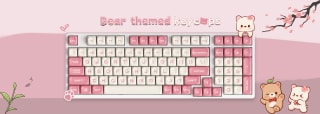 Akko Sakura Bear Keycap Set thumbnail 2