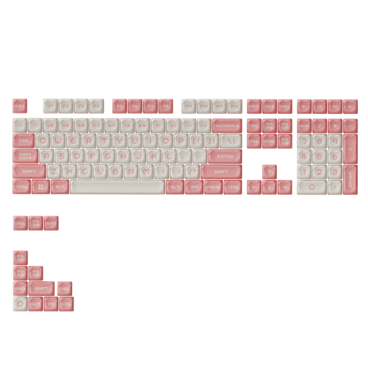 Akko Sakura Bear Keycap Set