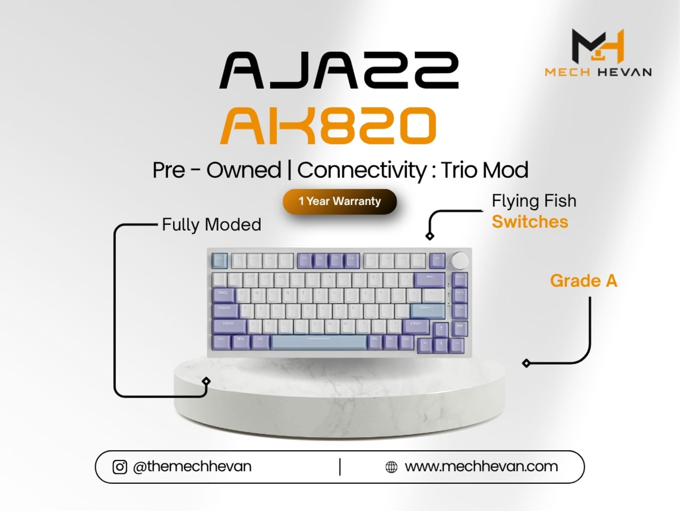 Ajazz ak820 wired