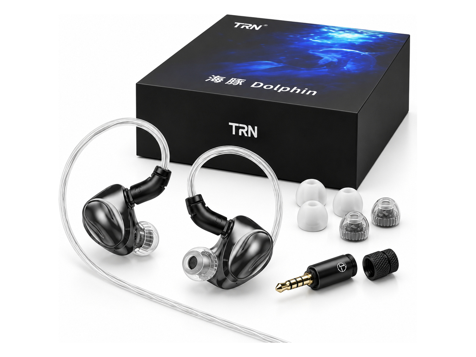 TRN Dolphin liquid-metal wired in-ear monitors
