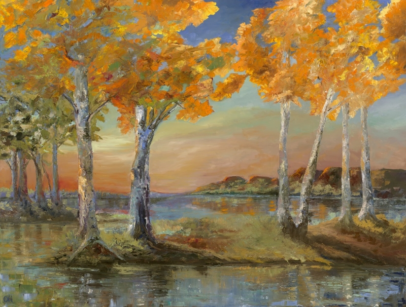 September Sunrise Oil Painting by John Carman