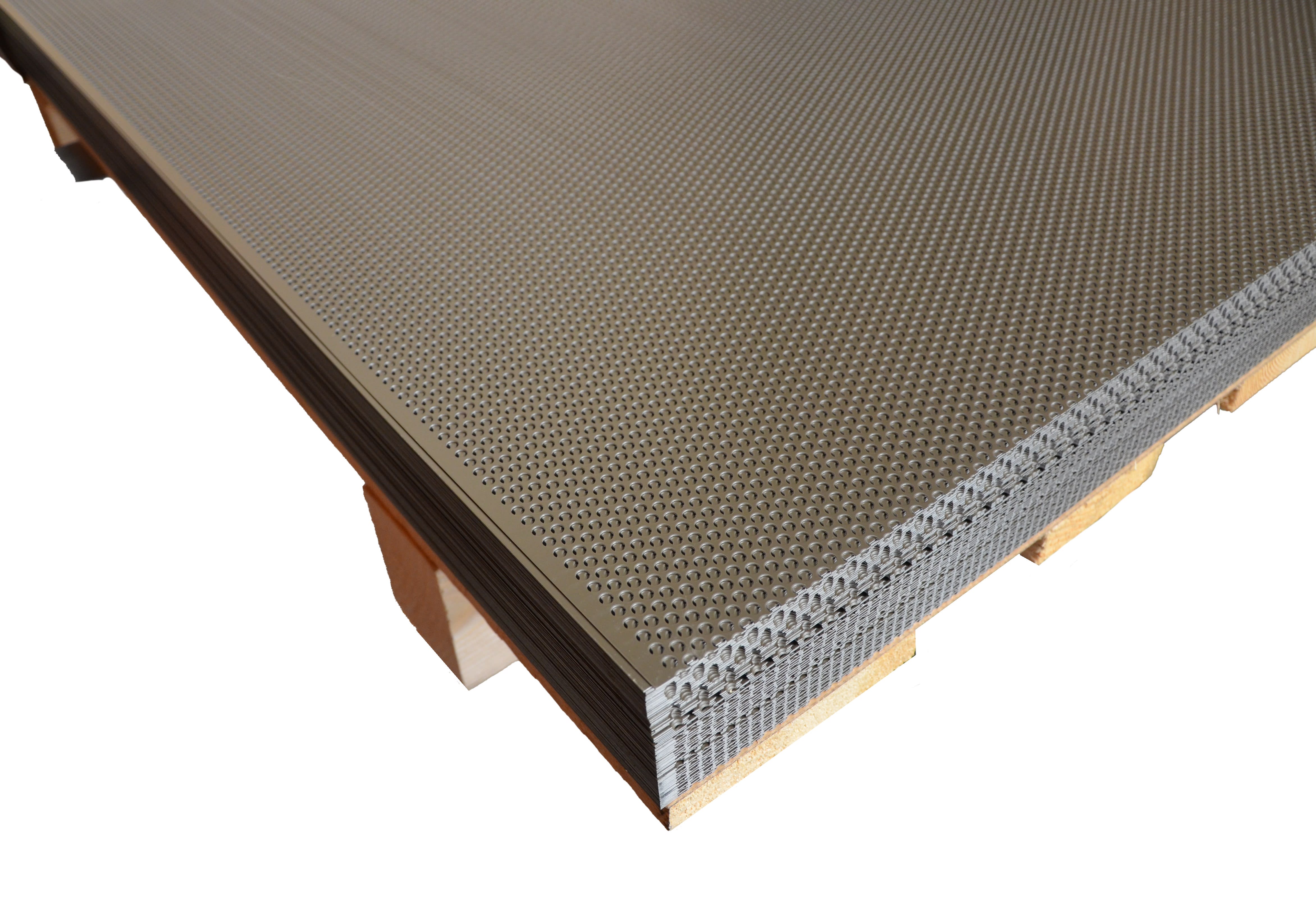 Alu Lochblech Tafeln 1000x2000x0,70mm anthra/braun