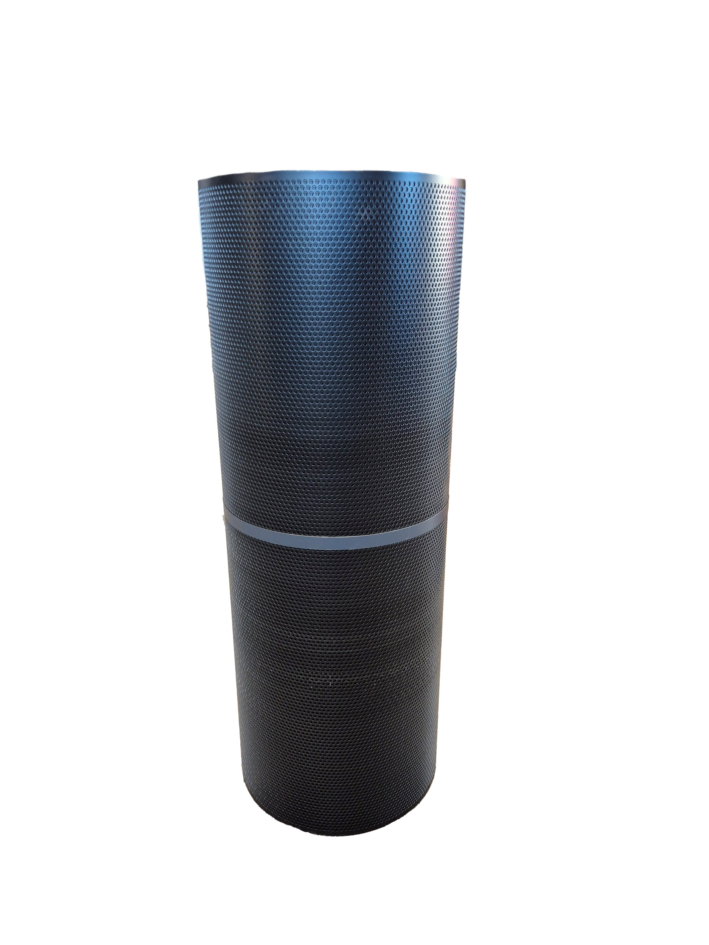 Alu Lochband tiefschwarz (RAL 9005) 0,8x1000 mm L5/T7 à 20m