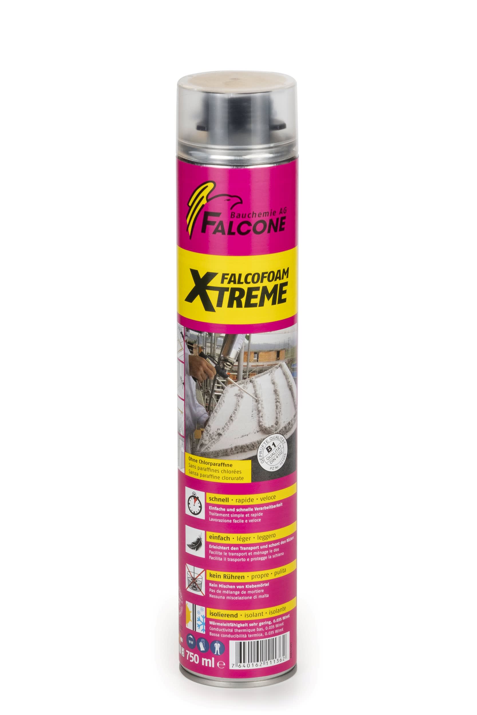 Falcofoam Xtreme Dämmstoffklebeschaum 750ml/Ds+VOC-Steuer