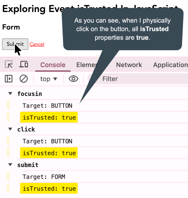 Exploring Event.isTrusted In JavaScript