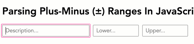 Parsing Plus-Minus Ranges Using RegExp In JavaScript