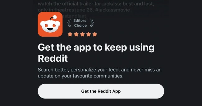 Reddit seems to be blocking mobile browser access for some users [Updated]