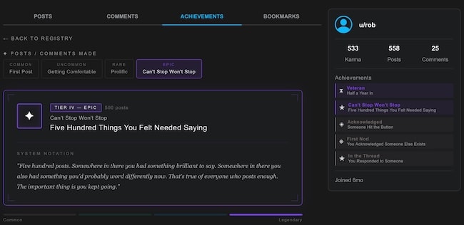 Adding Gamification to DismalThreads