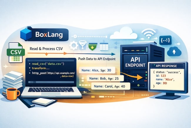 Using BoxLang to process CSV files and push data to an API endpoint