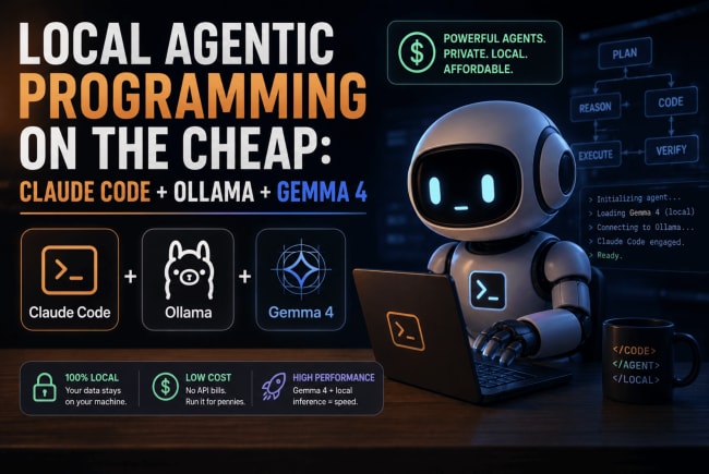 Local Agentic Programming on the Cheap: Claude Code + Ollama + Gemma4
