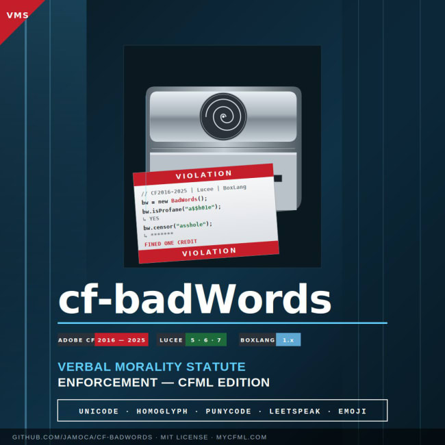 cf-BadWords (AKA Verbal Morality Statute Enforcement, CFML...