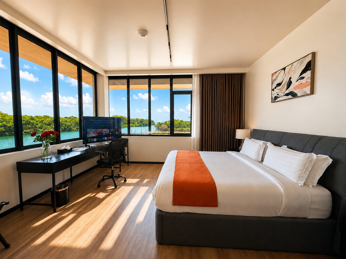 HoneyMoon Suite at Grand Resort & Residences Belize with separate living area