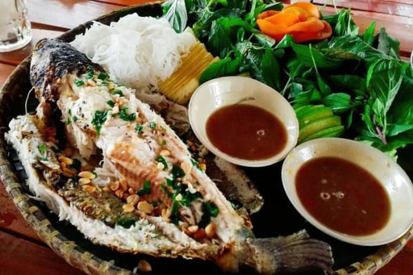 Cá lóc nướng trui