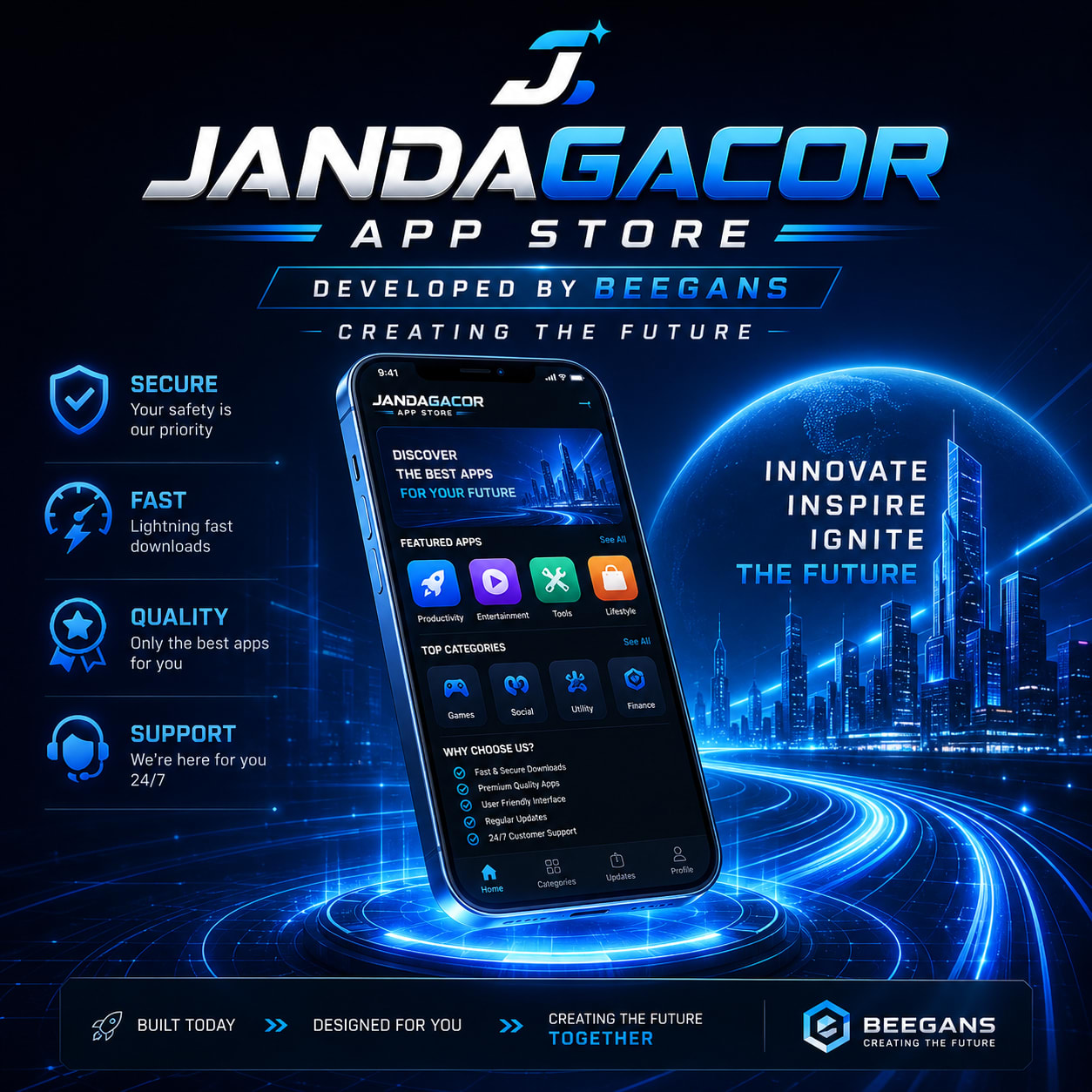 JANDAGACOR * App Store Developed By BEEGANS - Creating The Future - WooCommerce eCommerce