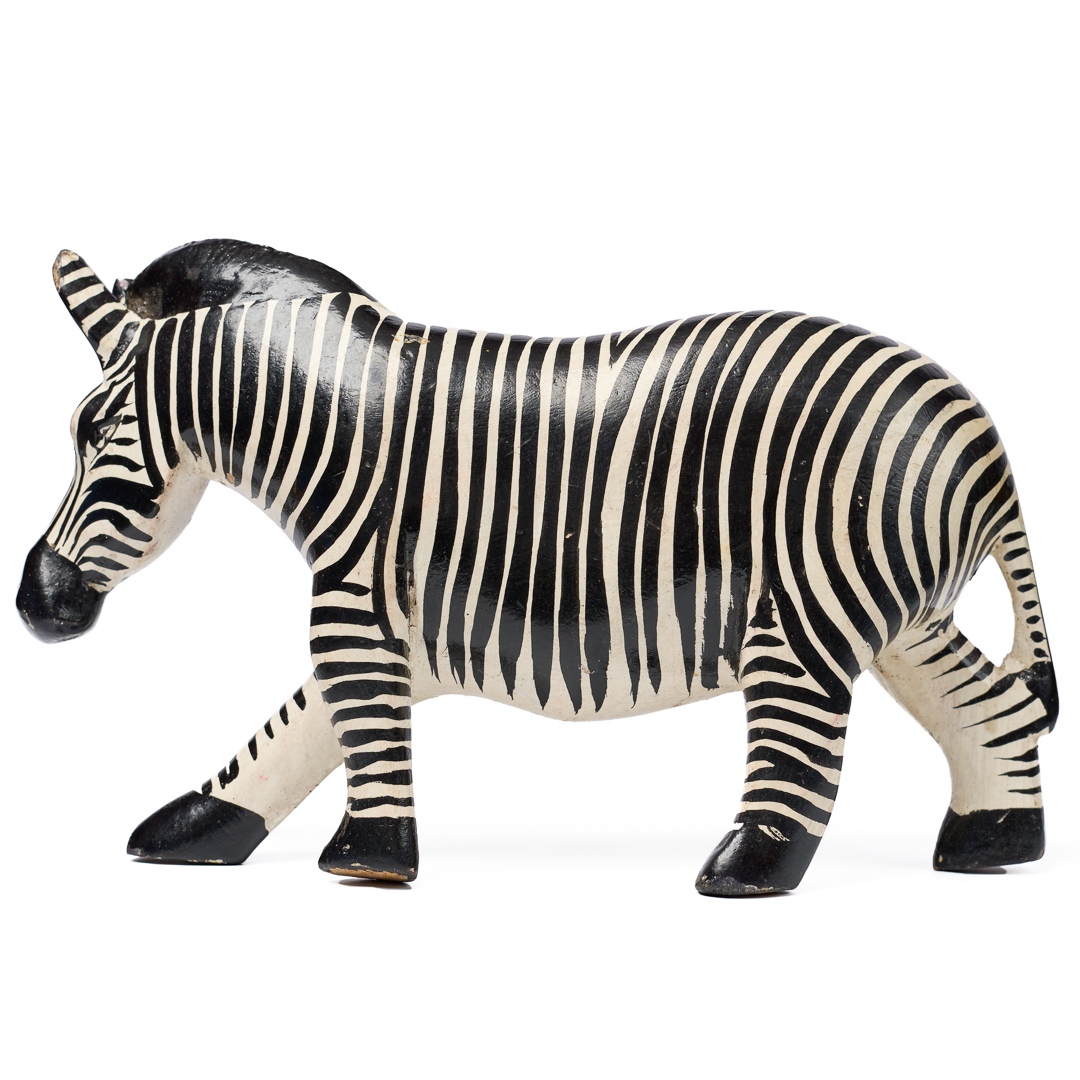 Zebra Figurine - Carved by Gas