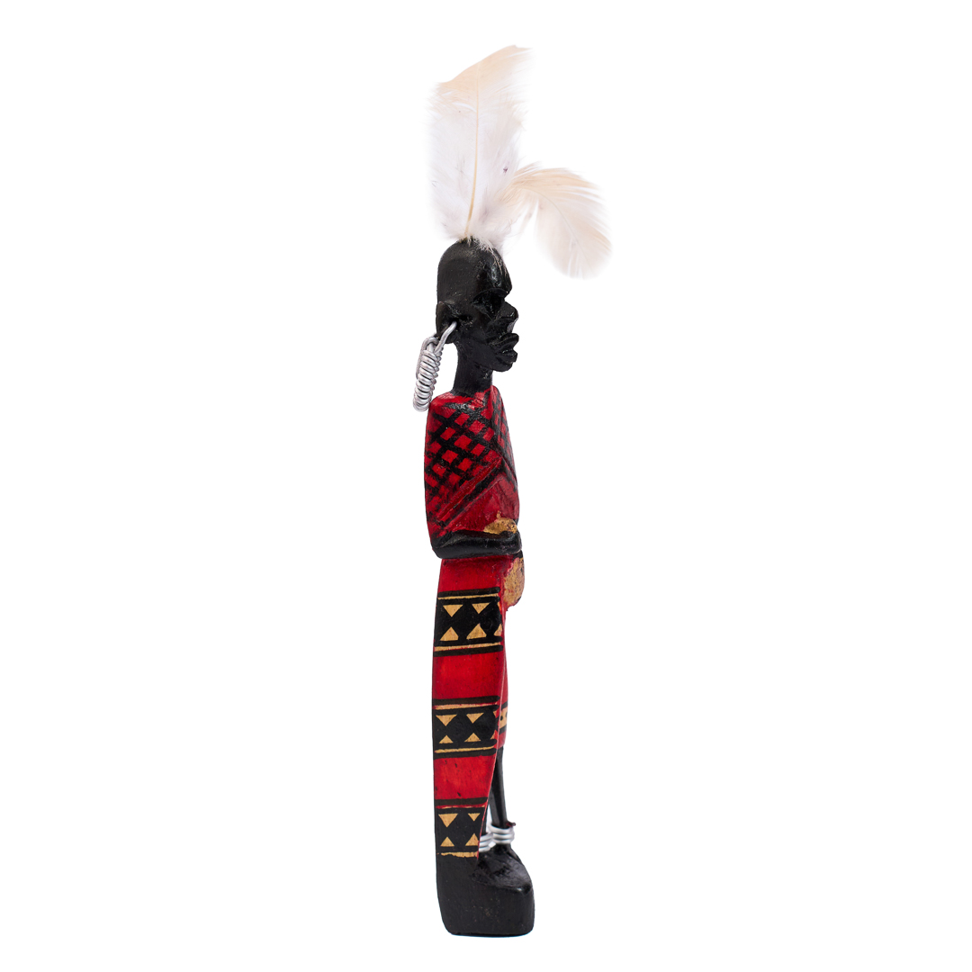 Hand-Carved Maasai Warrior Figurine