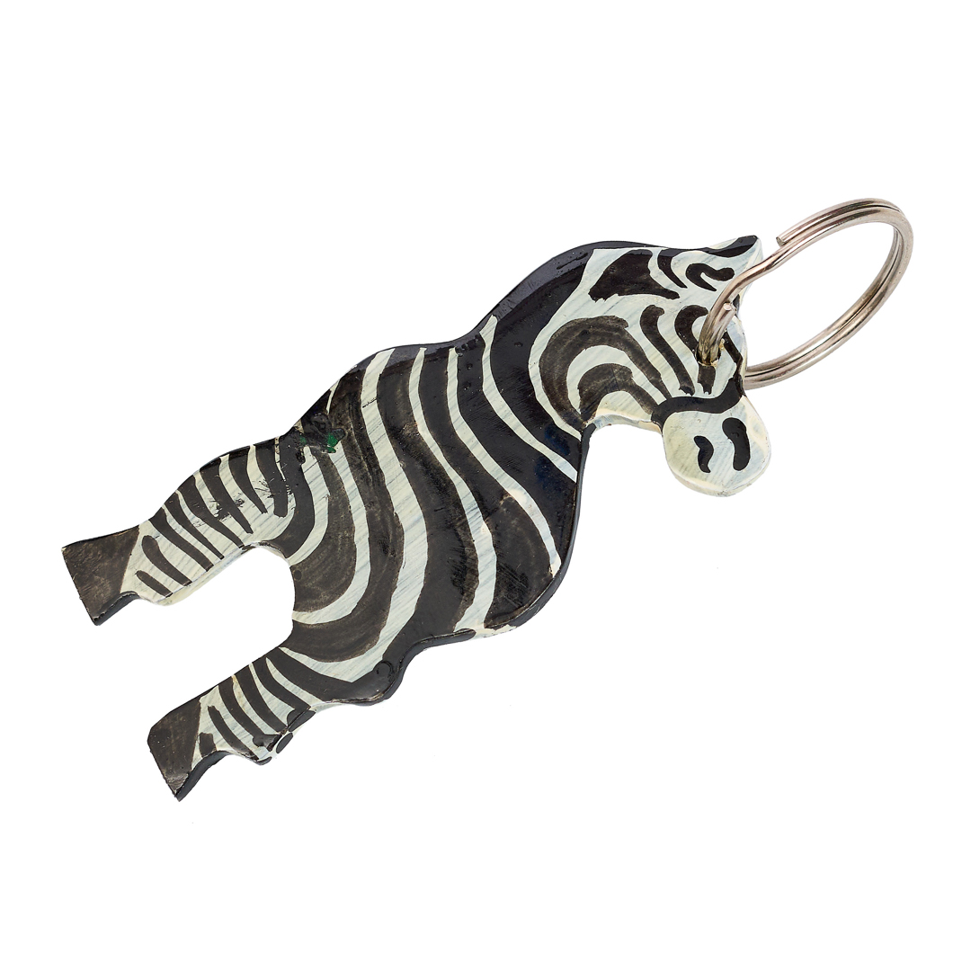 Full Body Zebra Keychain