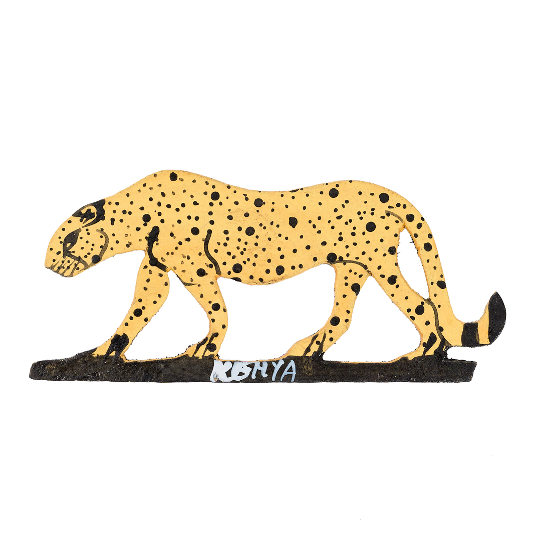 Hand-Painted Cheetah Fridge Magnet
