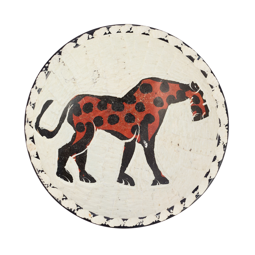 Hand-Carved Soapstone Leopard Trinket Bowl