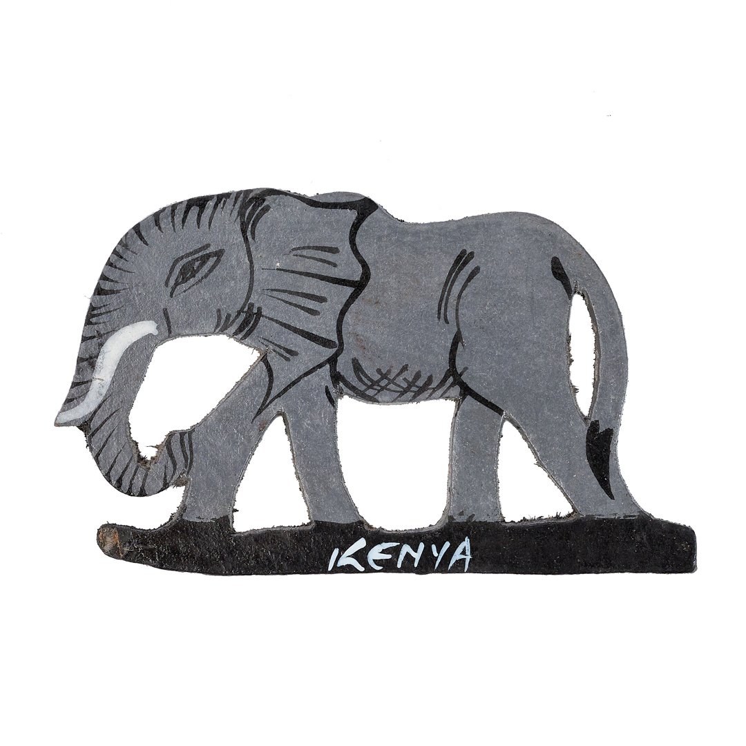 Hand-Painted Safari Elephant Fridge Magnet