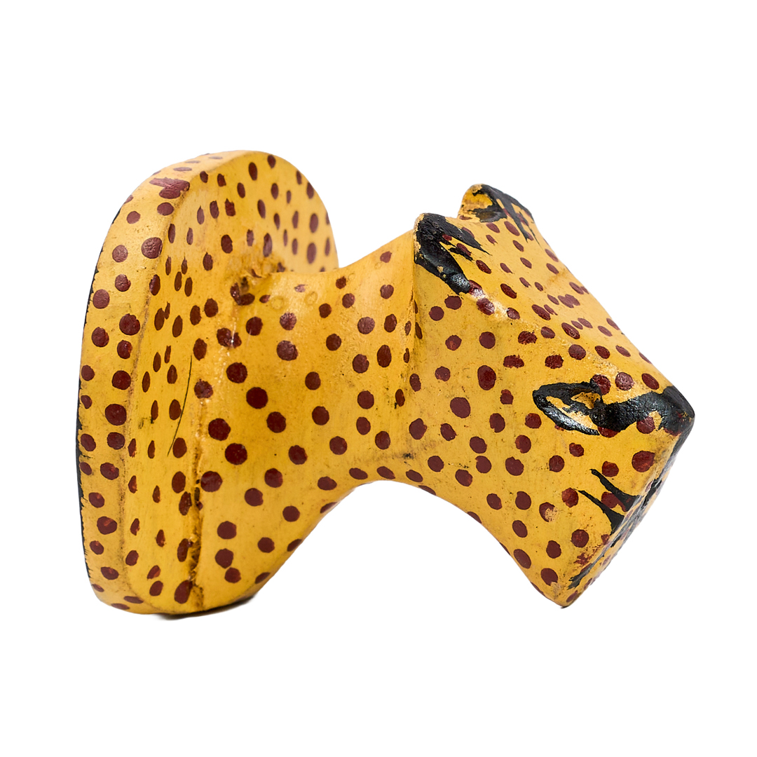 Hand-Carved Wooden Safari Cheetah Fridge Magnet