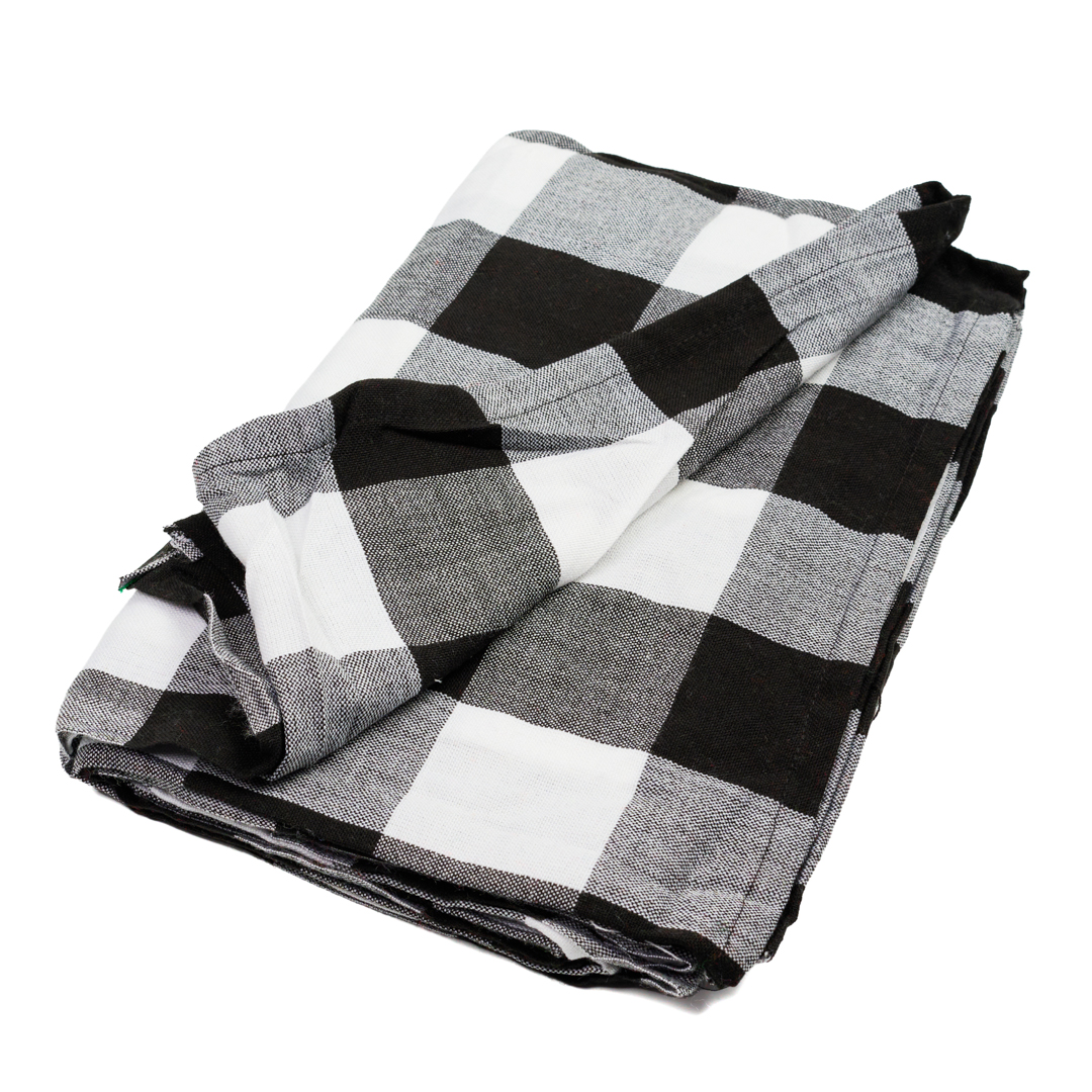 Hand-made Maasai Shukas with light Fleece/winter shukas/summer beach shukas ( Monochromatic Buffalo Plaid Shuka)