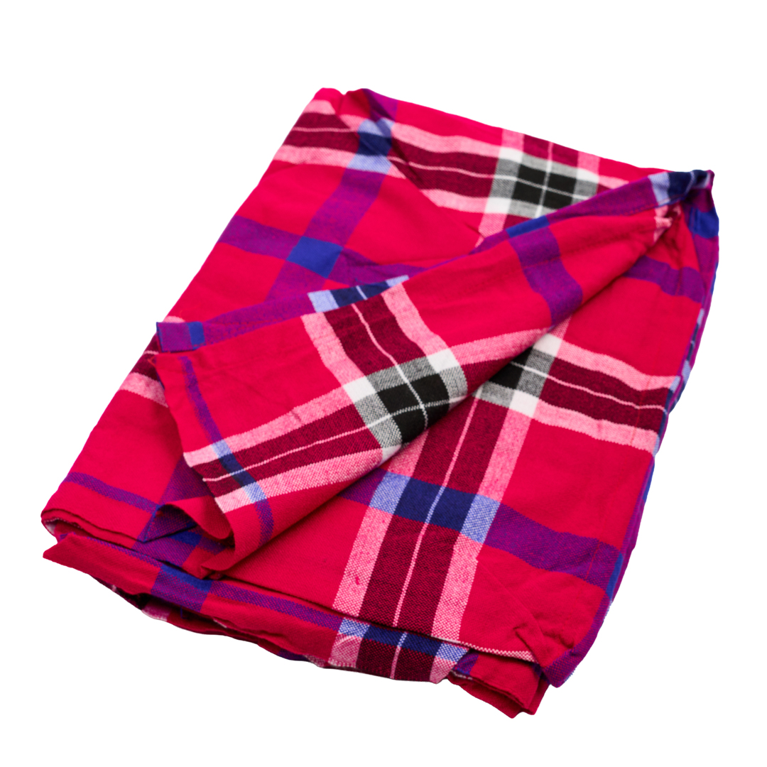 Hand-made Maasai Shukas with light Fleece/winter shukas/summer beach shukas (Flamingo Sunset Magenta Shuka)