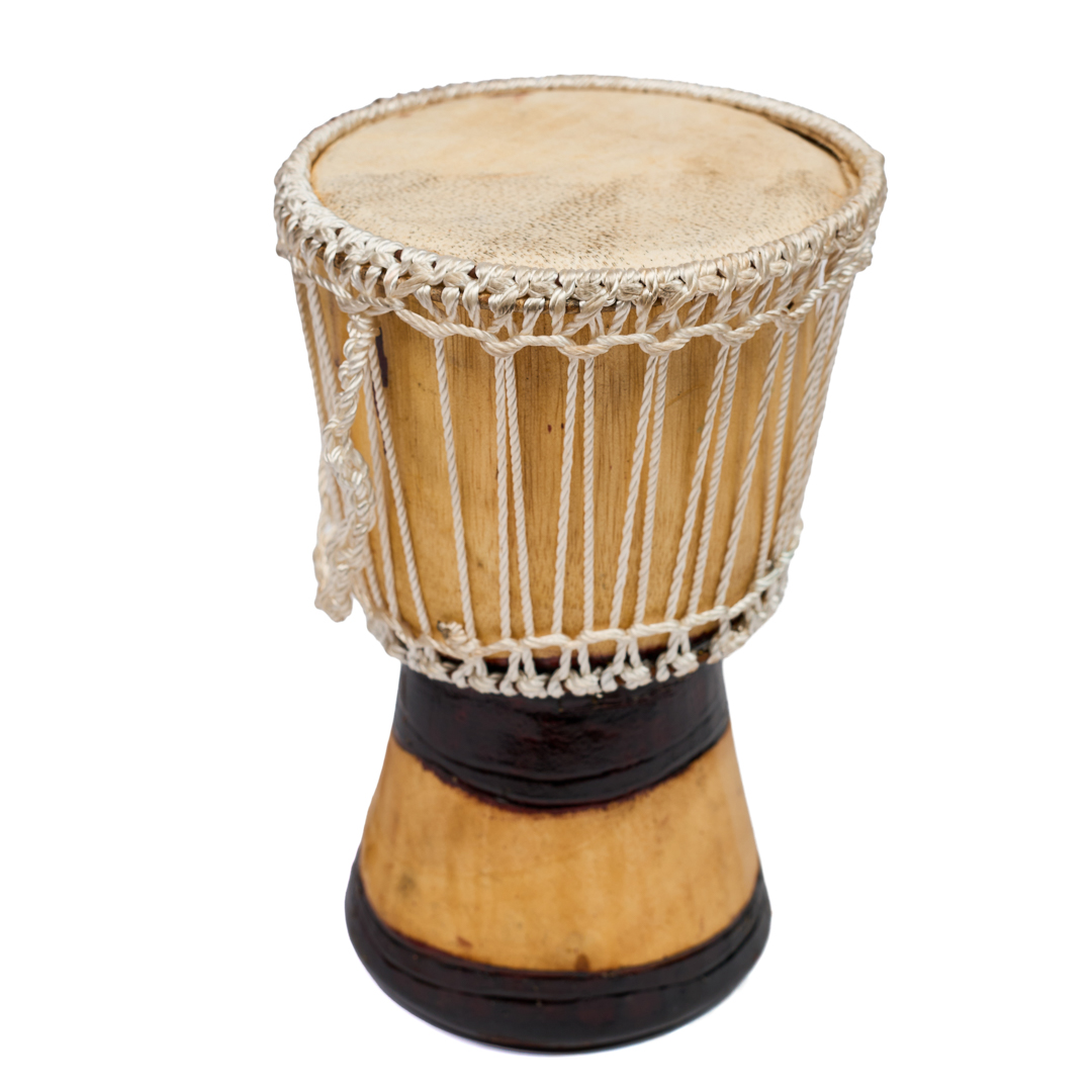 Professional Artisan Djembe (Goatskin Head)-small -SHort Base