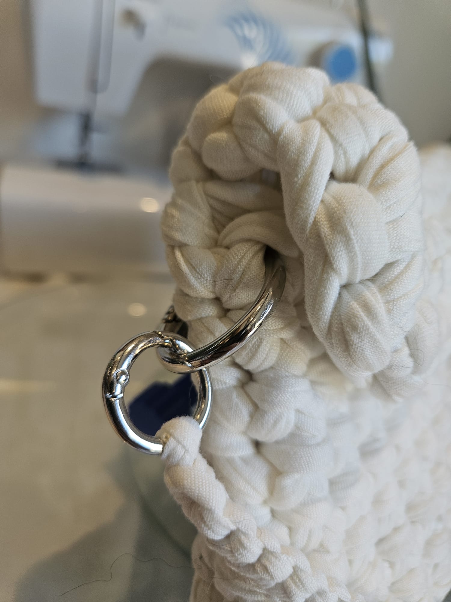 Sac blanc en crochet photo 5