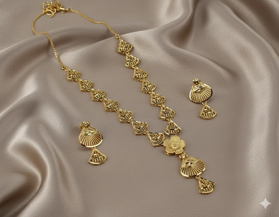 Gold Plated Necklace Set (PB4 SNS1650005)