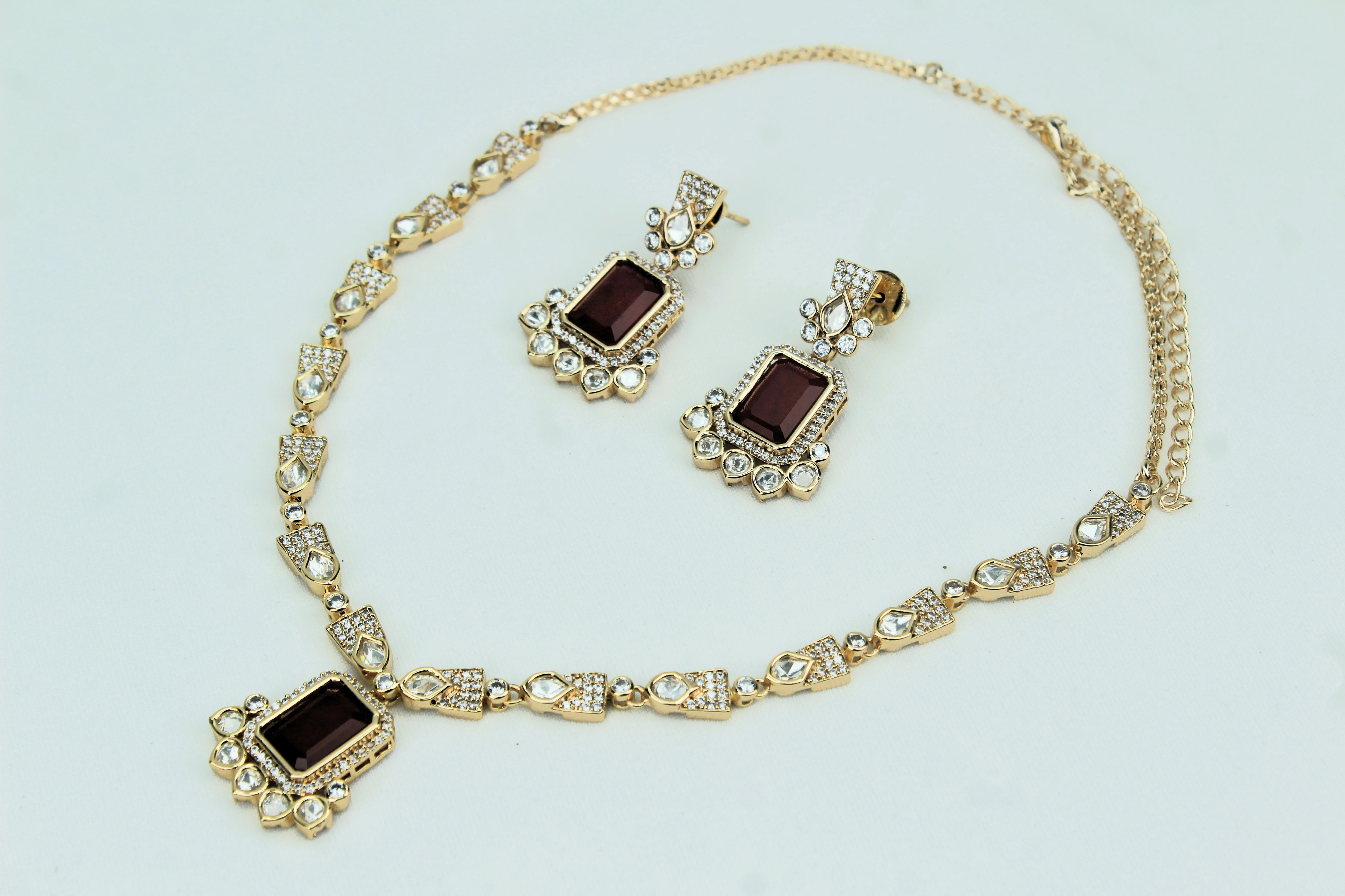 Antique American Diamond Necklace (BX2 AD469)