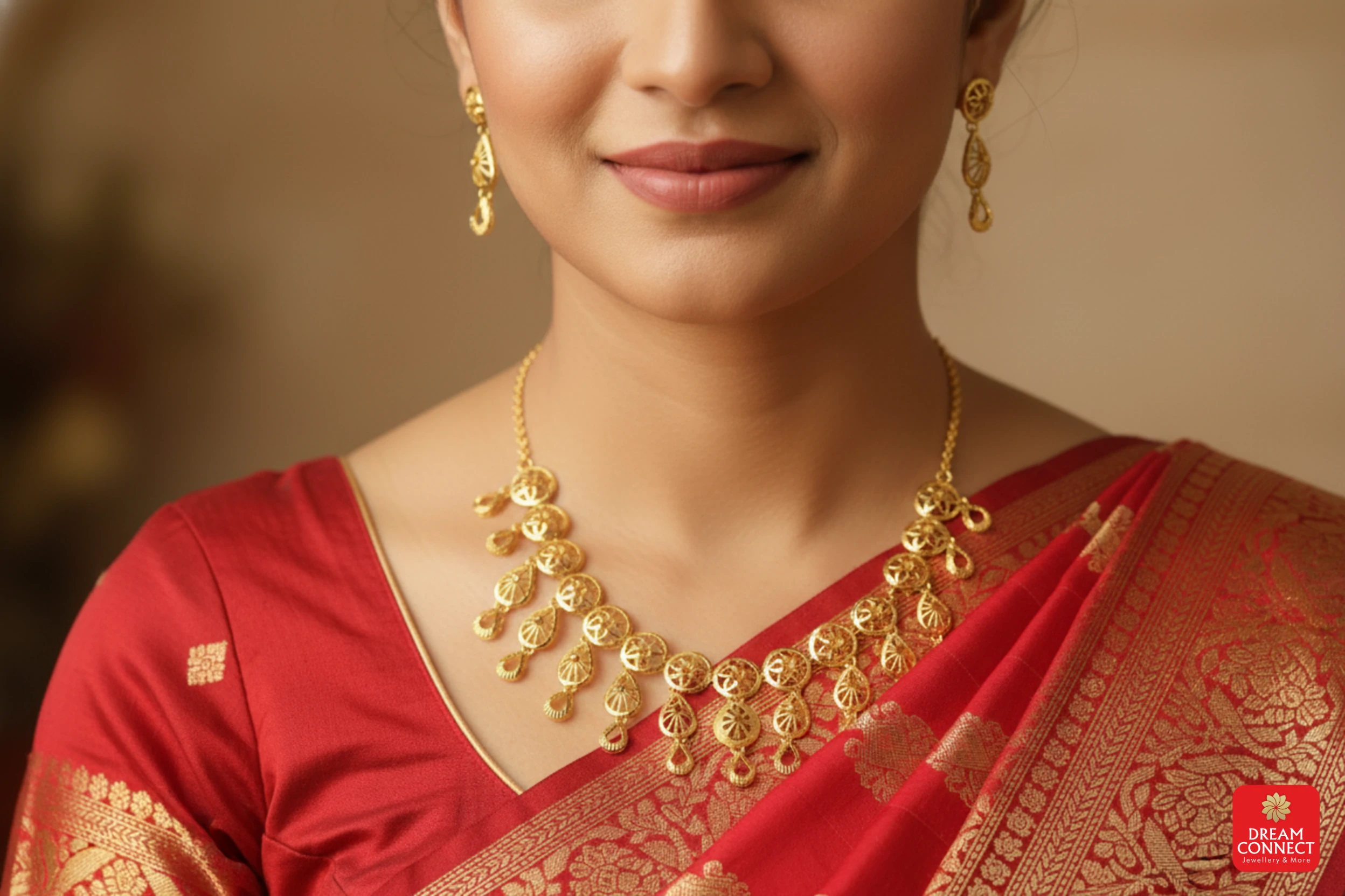 Gold Plated Necklace Set (BX2 SNS9.5)