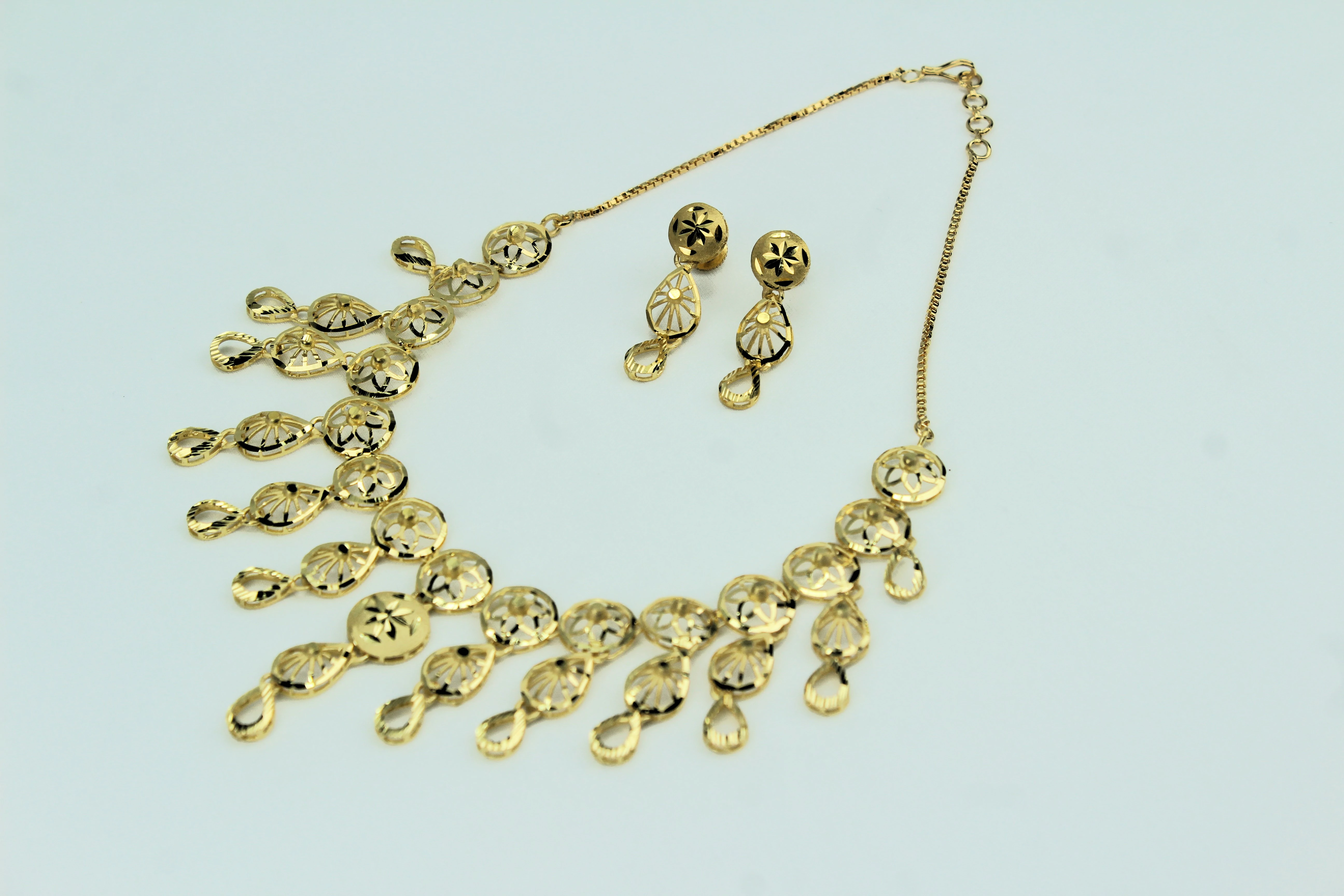 Gold Plated Necklace Set (BX2 SNS9.5)
