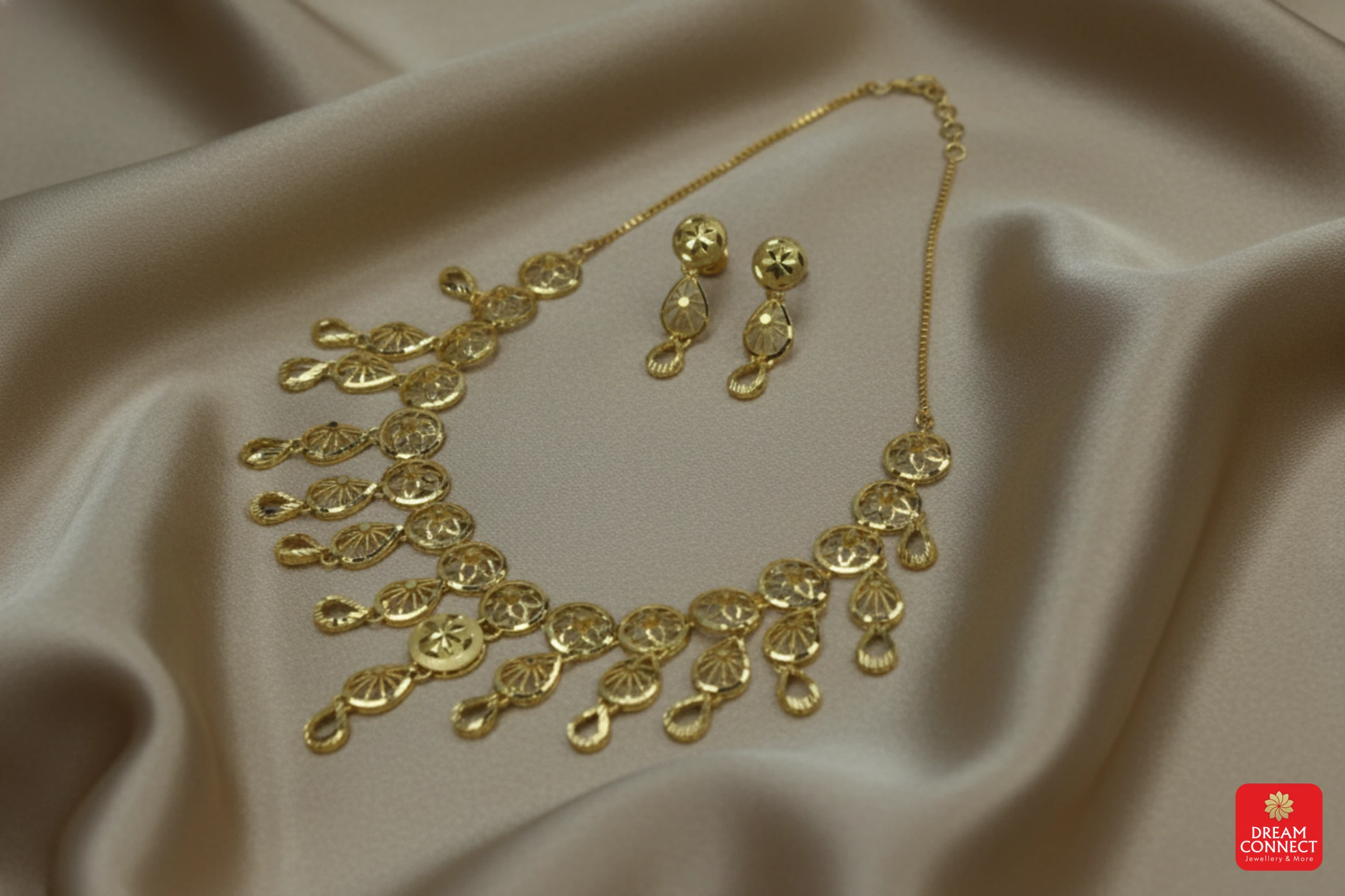 Gold Plated Necklace Set (BX2 SNS9.5)