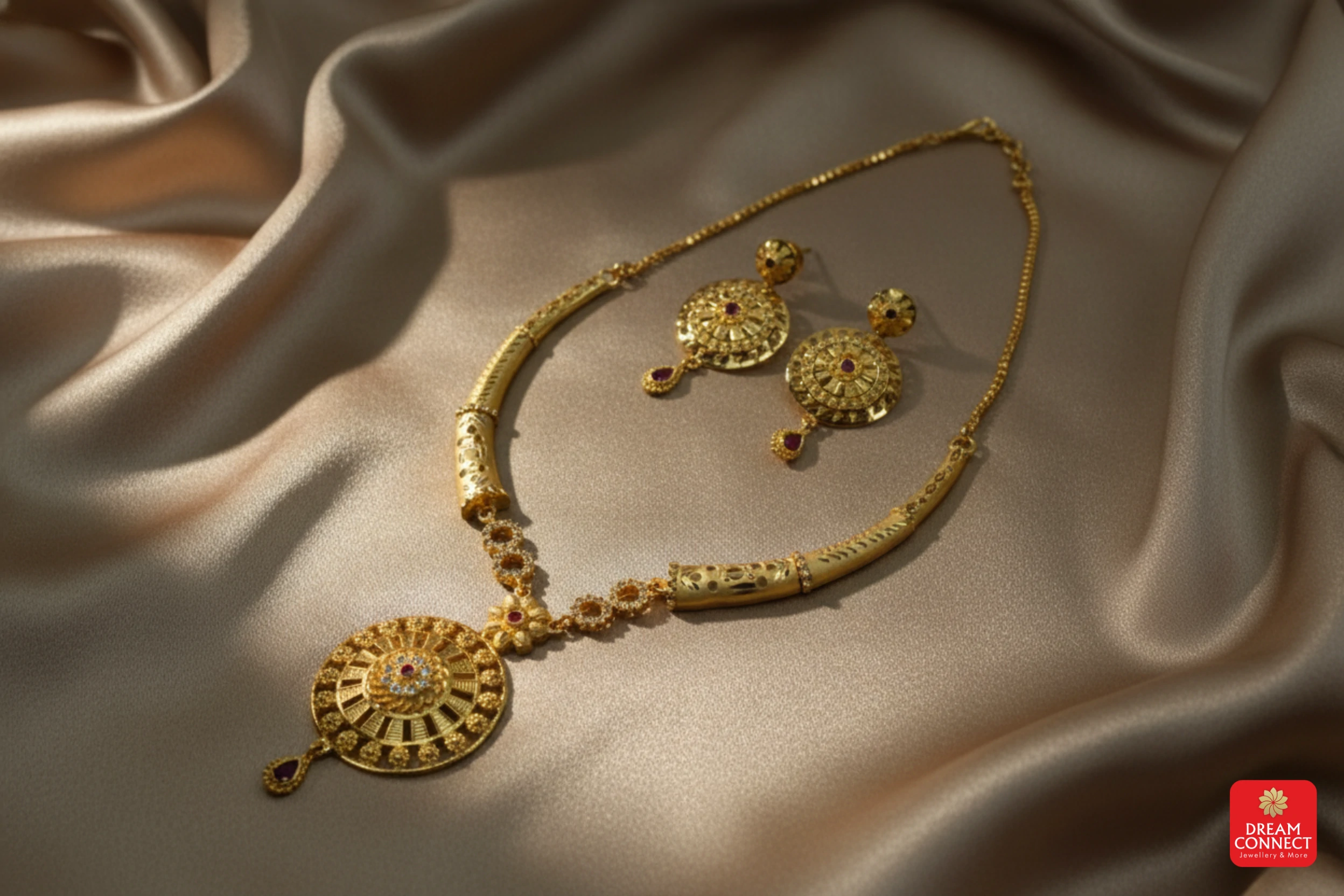 Gold Plated Necklace Set (BX2 SNS15.2)