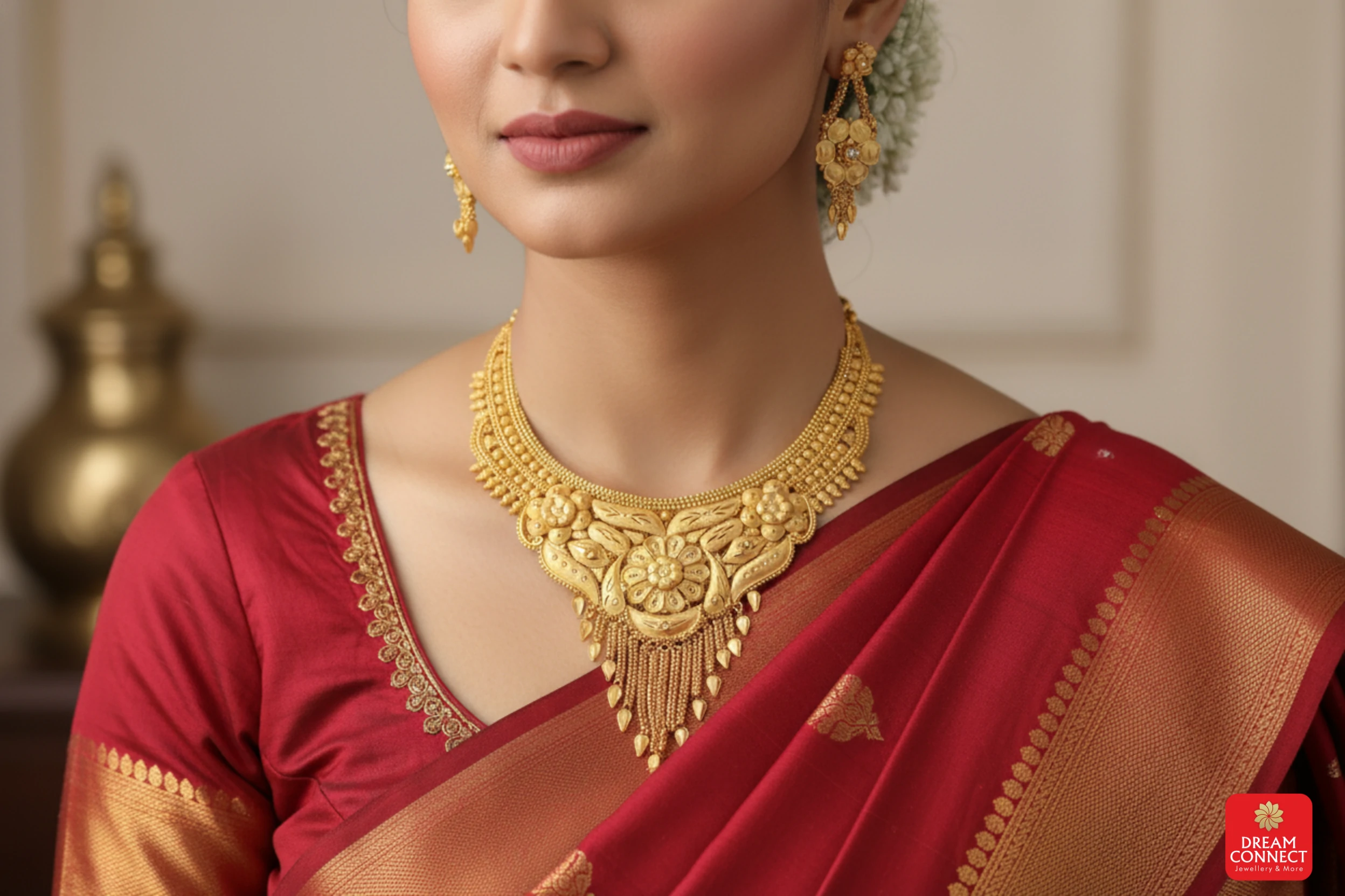 Gold Plated Necklace Set (BX2 SNS 14)
