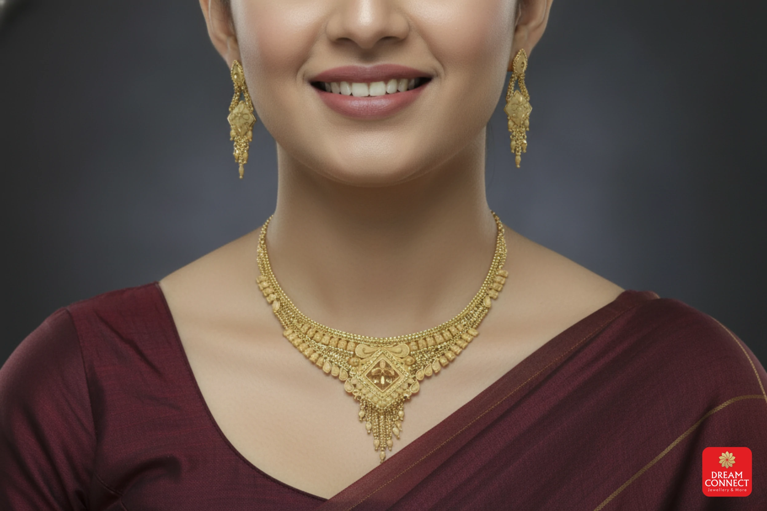 Gold Plated Necklace Set (BX2 SNS4.3)