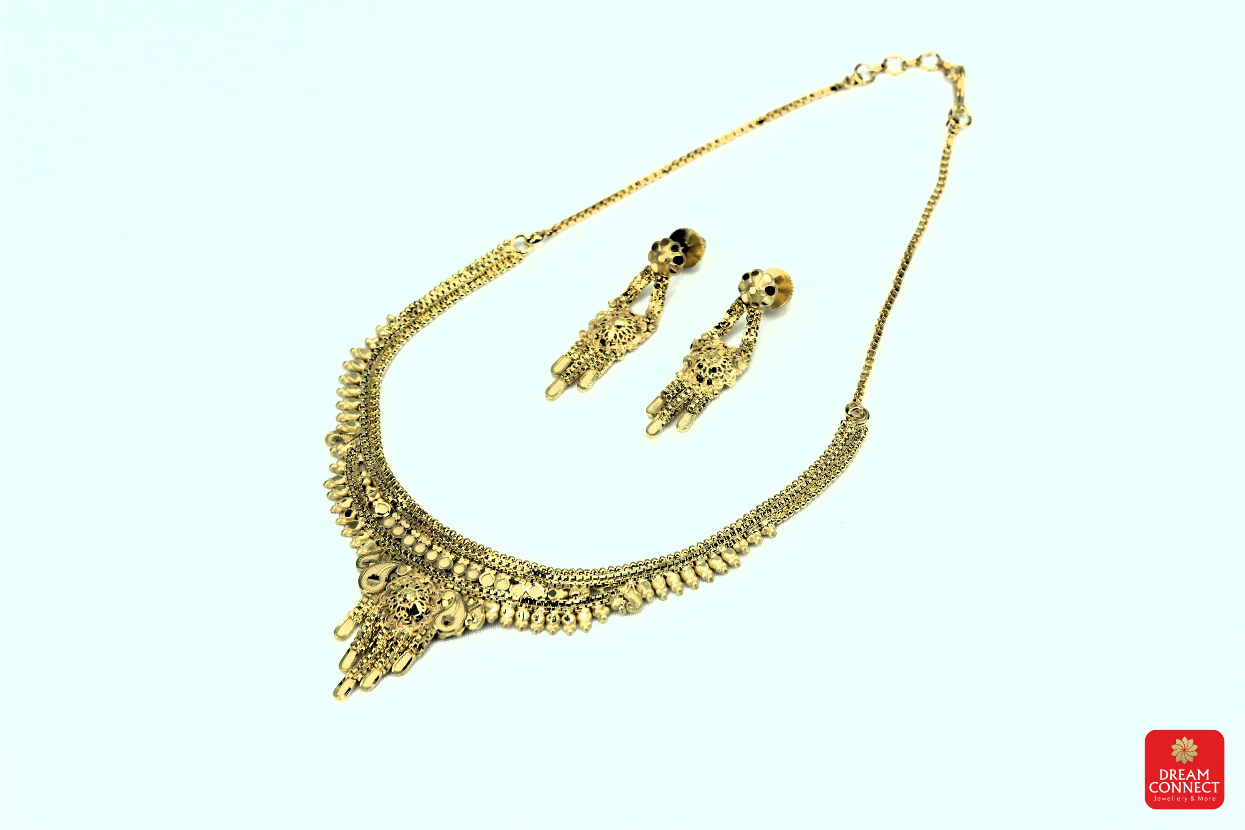 Gold Plated Necklace Set (BX2 SNS 2)