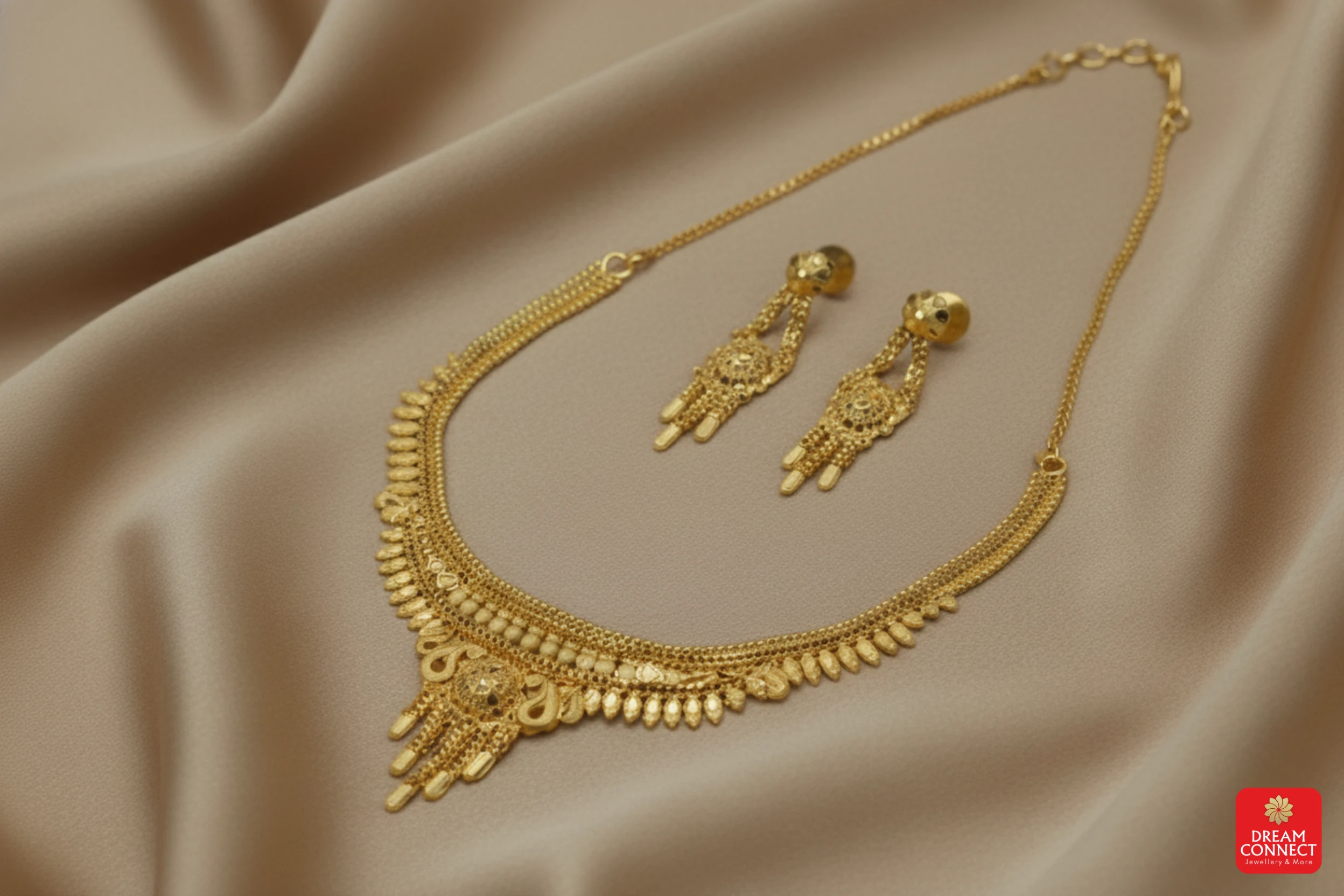Gold Plated Necklace Set (BX2 SNS 2)
