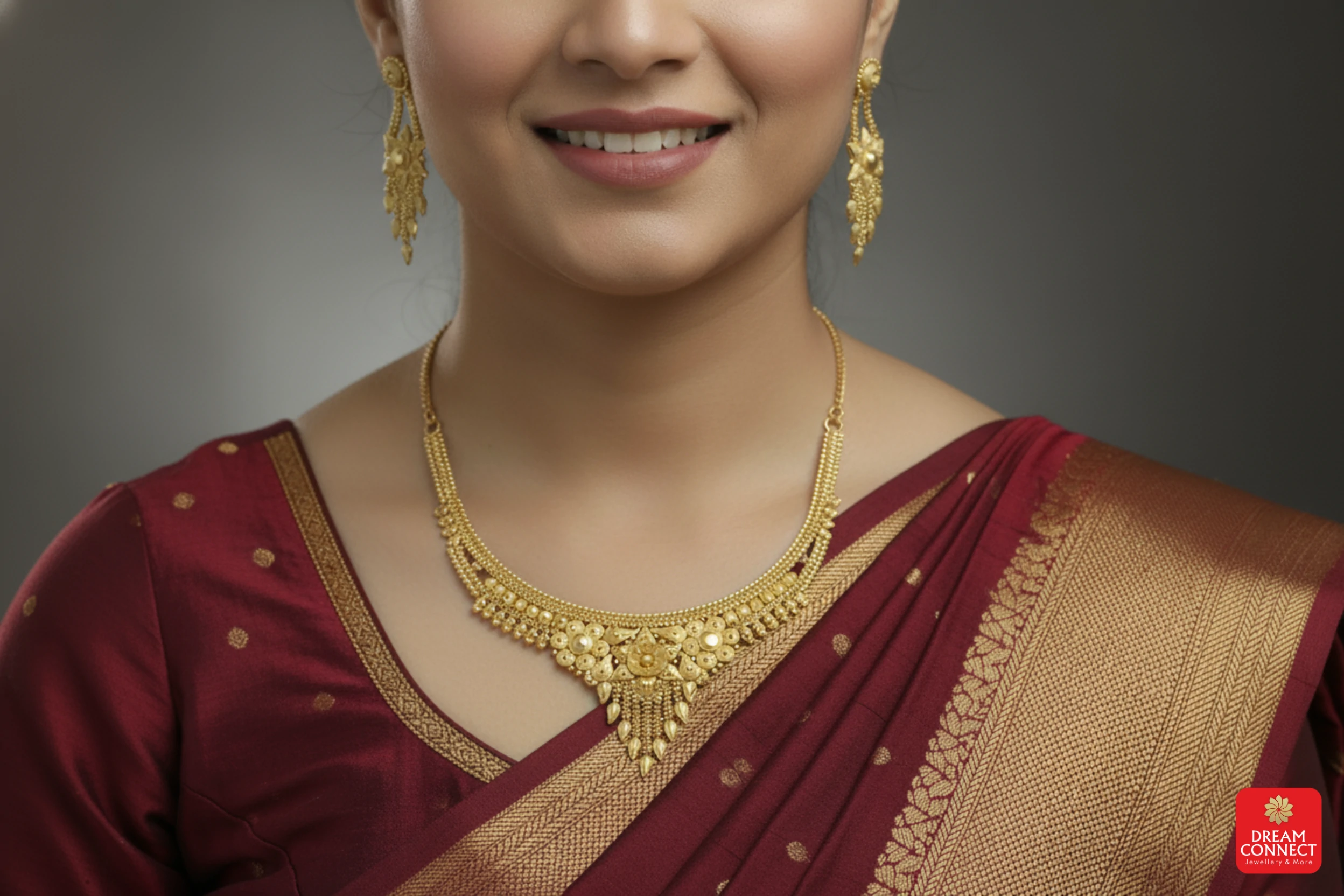 Gold Plated Necklace set (BX2 SNS 1)