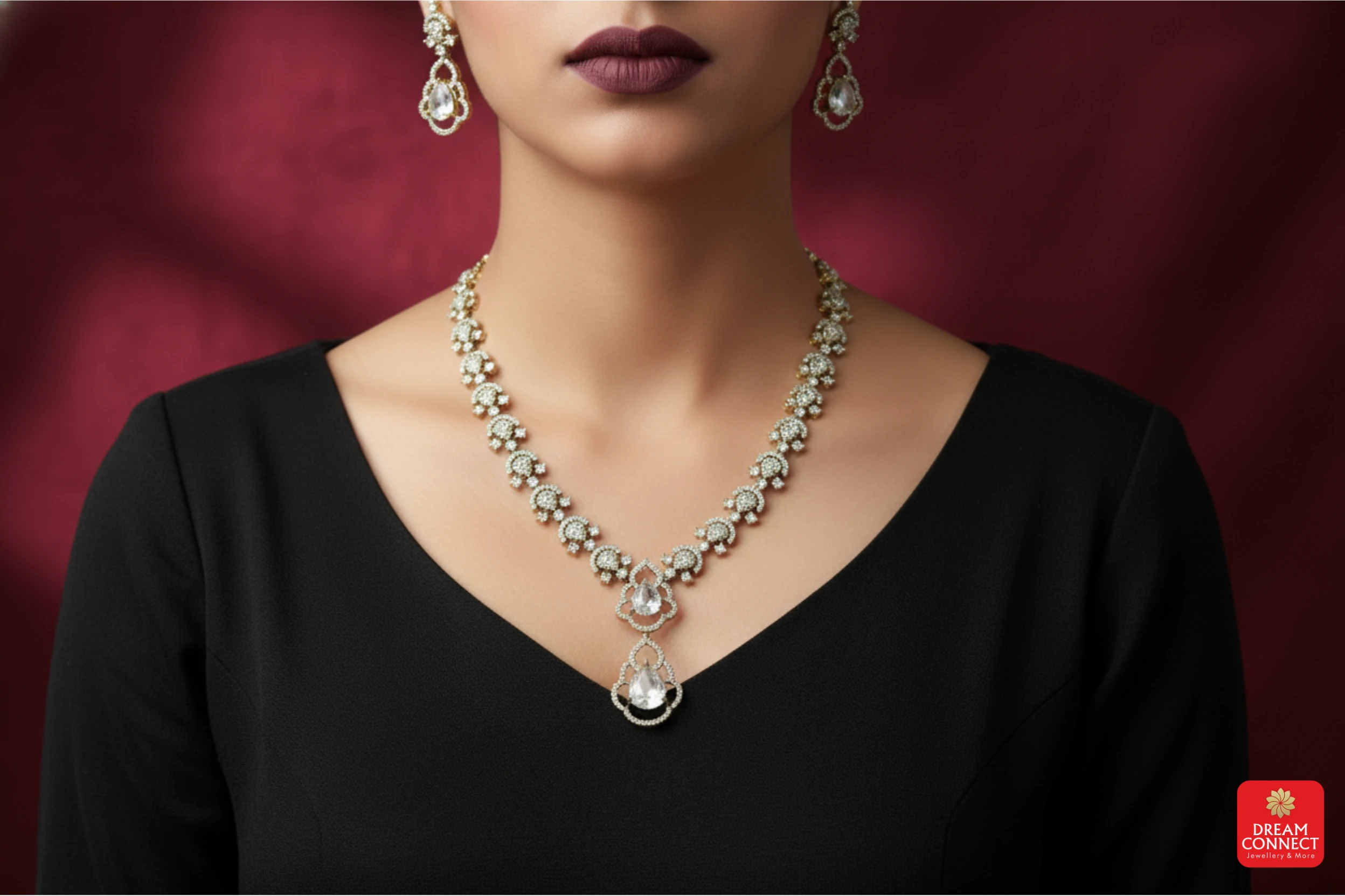 Antique American Diamond Necklace (ADNS 7)