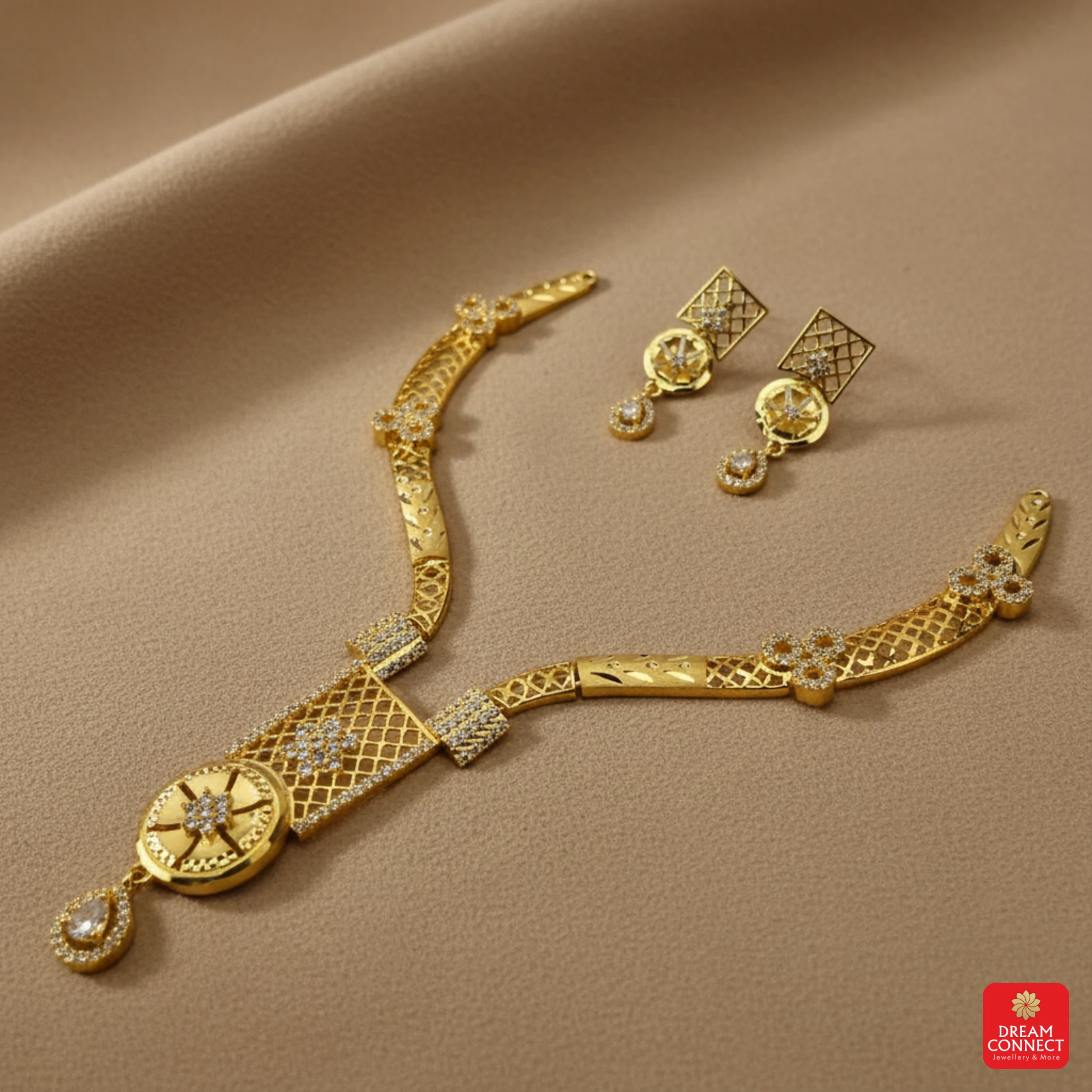 Gold Plated Necklace Set (SNS 13)