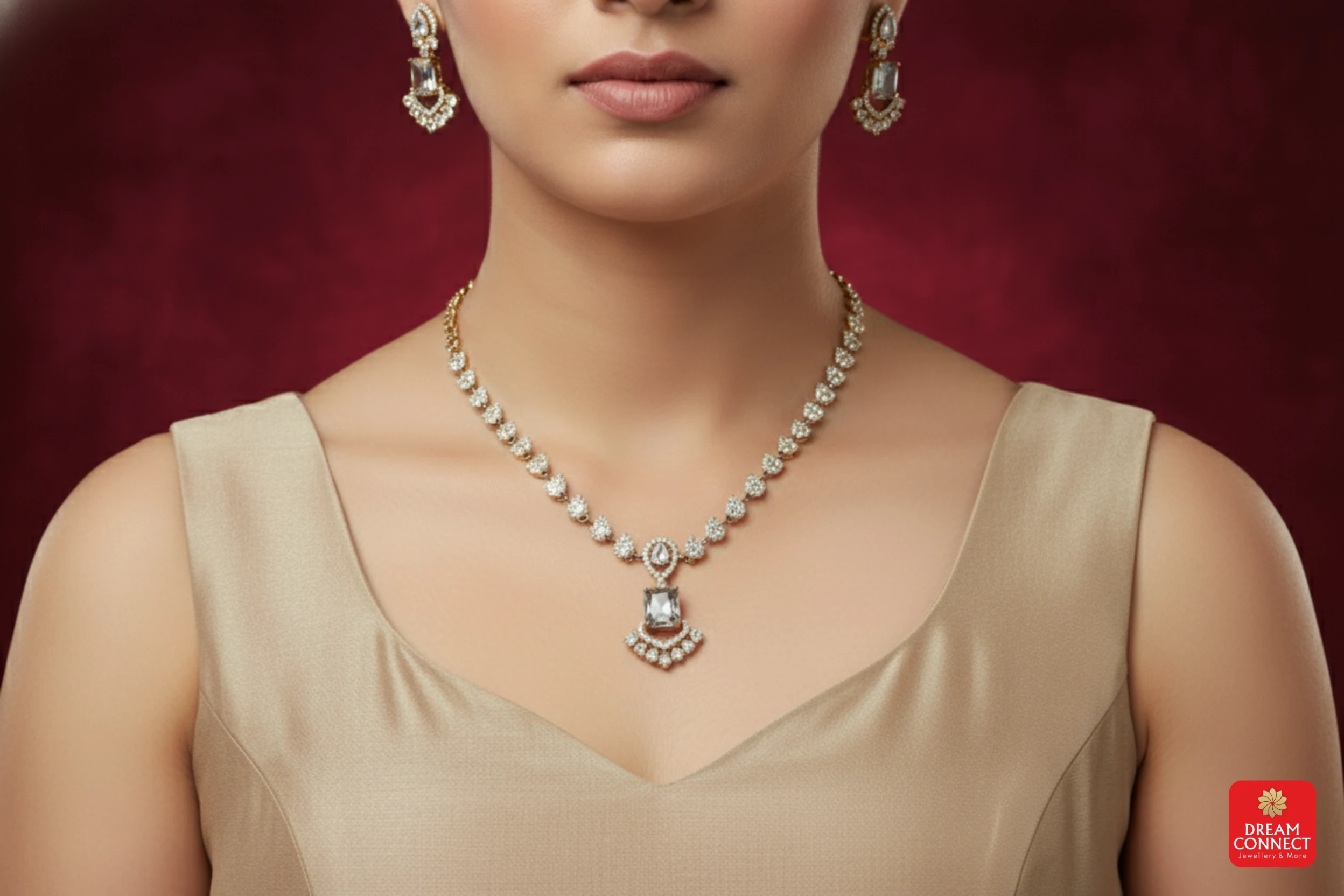 Antique American Diamond Necklace (ADNS 03)