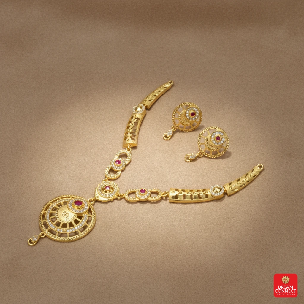 Gold Plated Necklace Set (SNS 12)