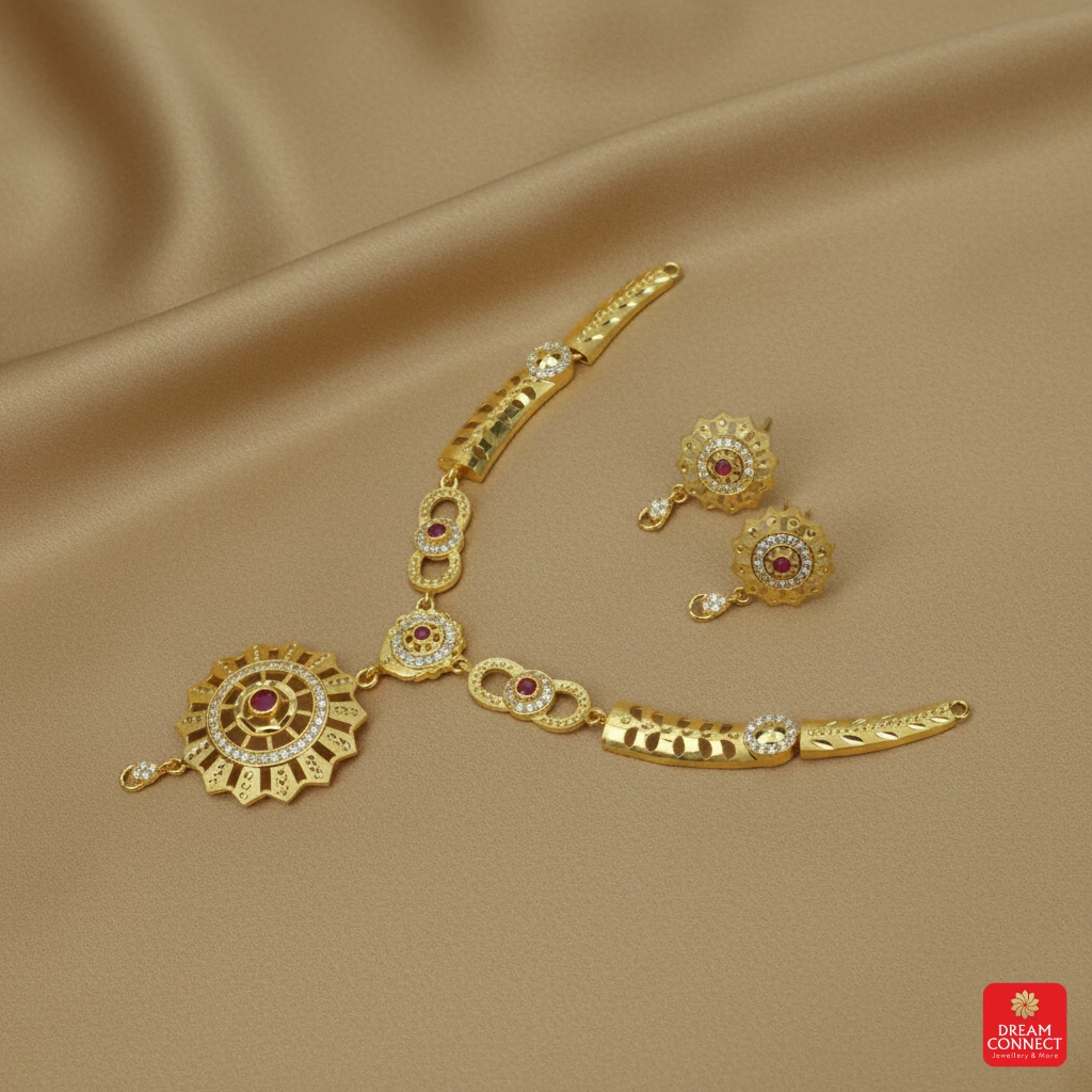 Gold Plated Necklace Set (SNS 11)