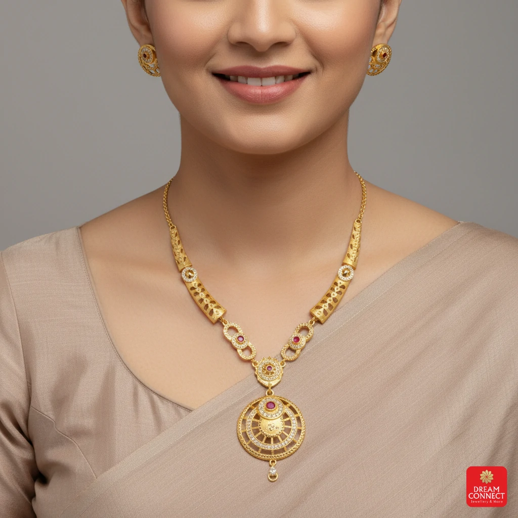 Gold Plated Necklace Set (SNS 10)